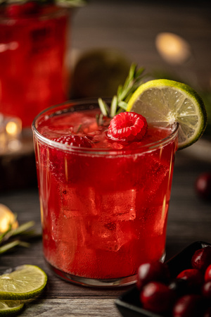 Cran Raspberry Mocktail-9